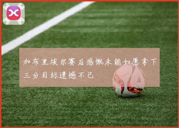加布里埃尔赛后感慨未能如愿拿下三分目标遗憾不已