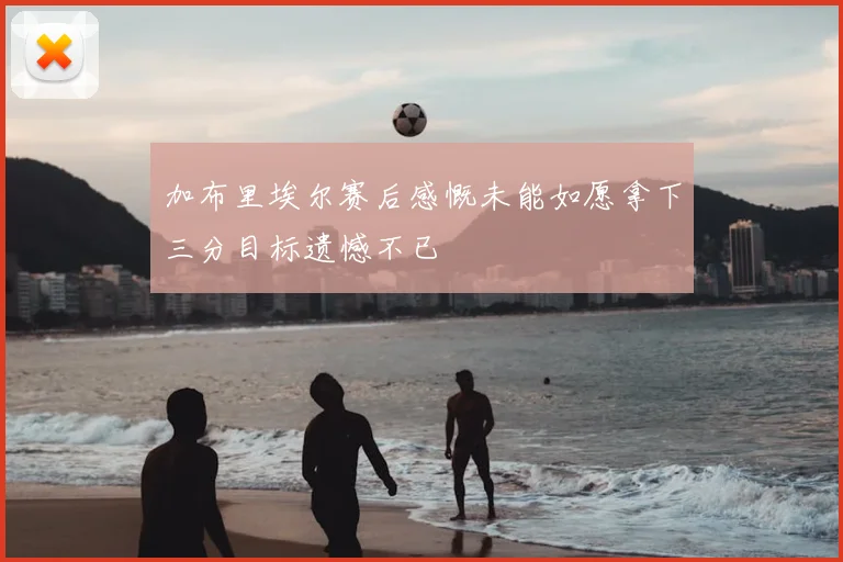 加布里埃尔赛后感慨未能如愿拿下三分目标遗憾不已